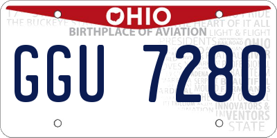 OH license plate GGU7280