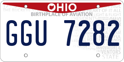 OH license plate GGU7282