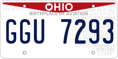 OH license plate GGU7293