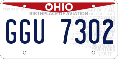 OH license plate GGU7302