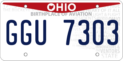 OH license plate GGU7303