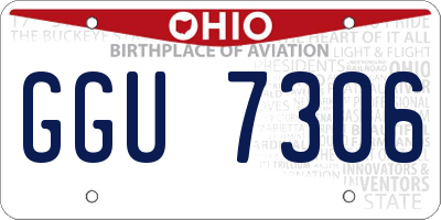 OH license plate GGU7306