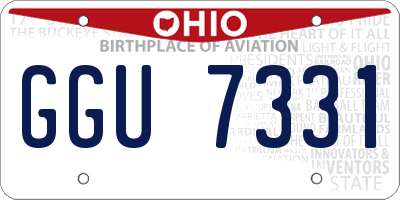 OH license plate GGU7331