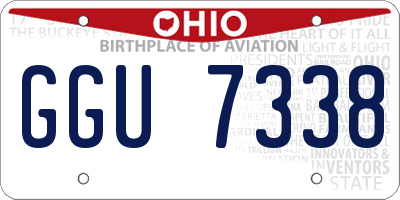 OH license plate GGU7338