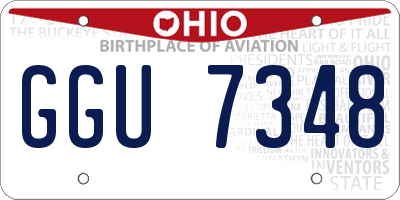 OH license plate GGU7348