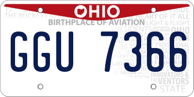 OH license plate GGU7366