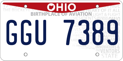 OH license plate GGU7389