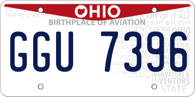 OH license plate GGU7396