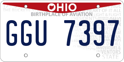 OH license plate GGU7397