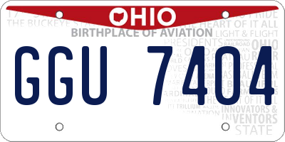 OH license plate GGU7404