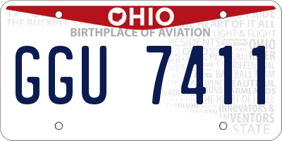 OH license plate GGU7411