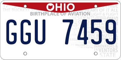 OH license plate GGU7459
