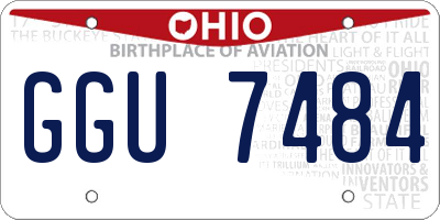 OH license plate GGU7484