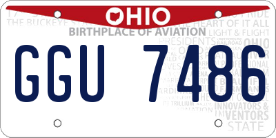 OH license plate GGU7486