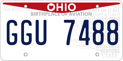 OH license plate GGU7488