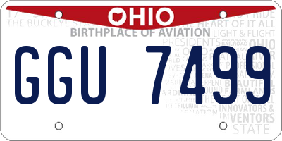 OH license plate GGU7499