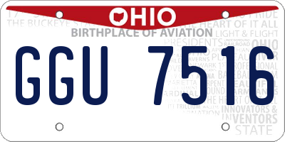 OH license plate GGU7516