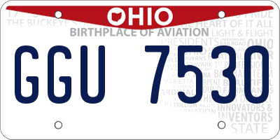 OH license plate GGU7530
