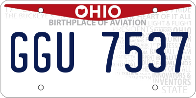 OH license plate GGU7537