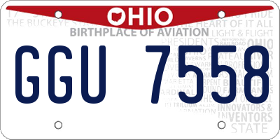 OH license plate GGU7558