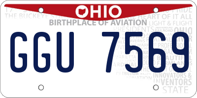 OH license plate GGU7569