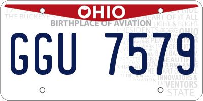 OH license plate GGU7579