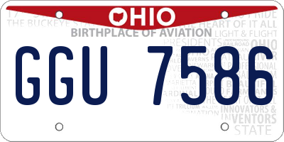 OH license plate GGU7586