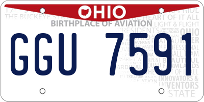 OH license plate GGU7591