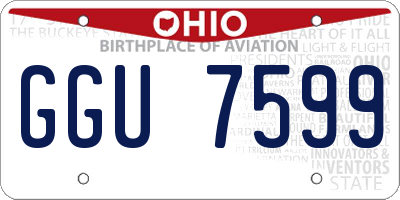OH license plate GGU7599