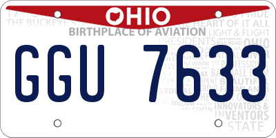 OH license plate GGU7633