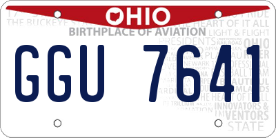 OH license plate GGU7641