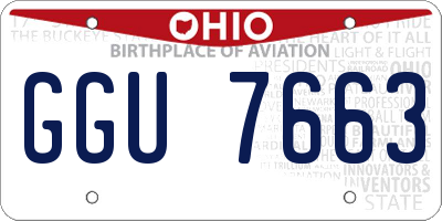 OH license plate GGU7663
