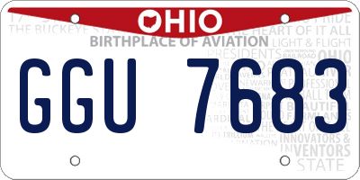 OH license plate GGU7683