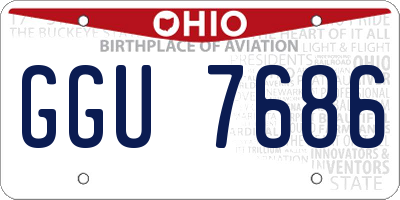 OH license plate GGU7686
