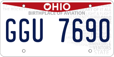 OH license plate GGU7690