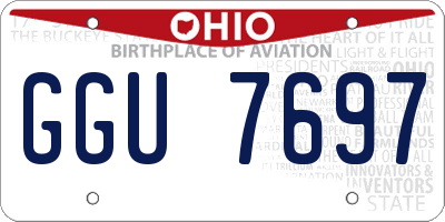 OH license plate GGU7697