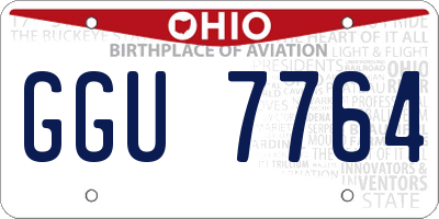 OH license plate GGU7764