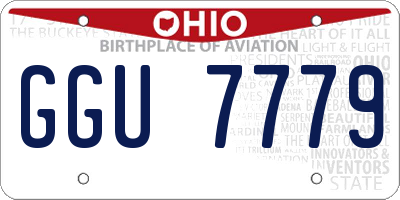 OH license plate GGU7779