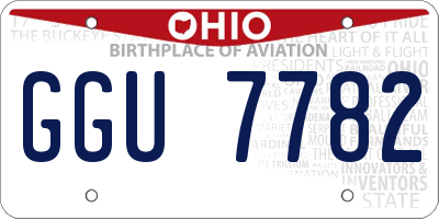 OH license plate GGU7782