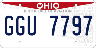 OH license plate GGU7797