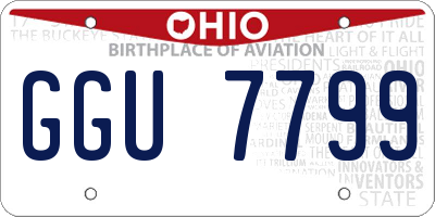 OH license plate GGU7799