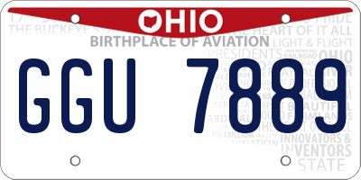 OH license plate GGU7889