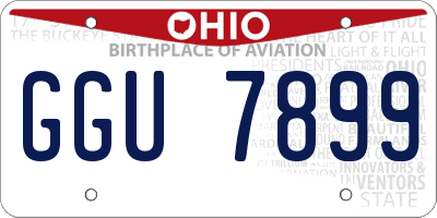 OH license plate GGU7899