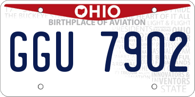 OH license plate GGU7902