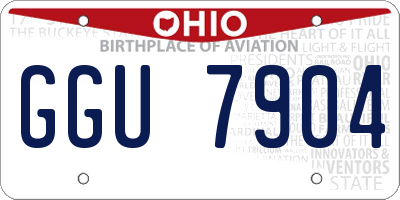 OH license plate GGU7904
