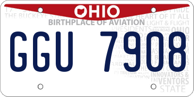 OH license plate GGU7908