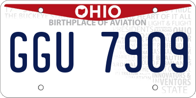 OH license plate GGU7909