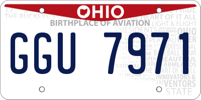 OH license plate GGU7971