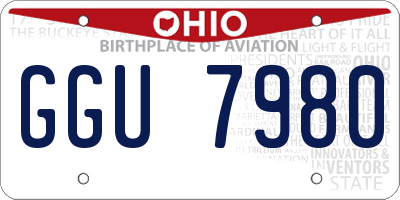 OH license plate GGU7980