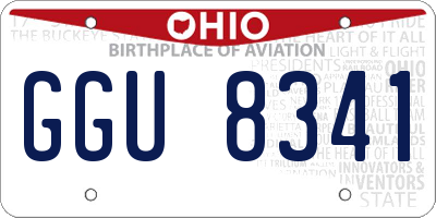 OH license plate GGU8341